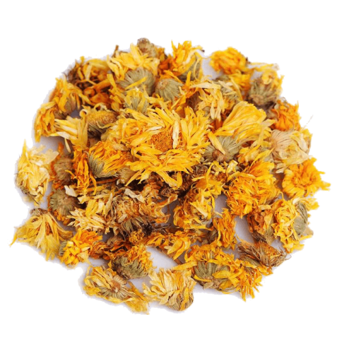 Calendula Flower & leaves or Marigold Flowers of Egyptian origin Using in making Creams For skin, Extract Oil Selling In bulk